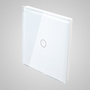 Glass panel for switch, 1-gang, White, 86*86mm