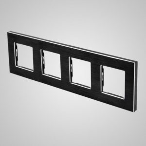 4-frame aluminium Black, 299*86mm