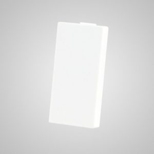 Cover plate, white, 1/2