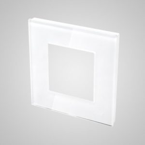 1-frame glass, white, 86*86mm