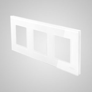 3-frame glass, white, 228*86mm