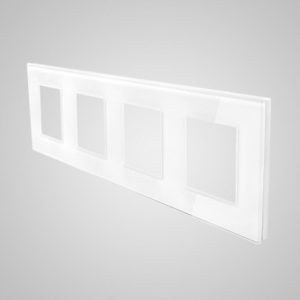 4-frame glass white, 299*86mm